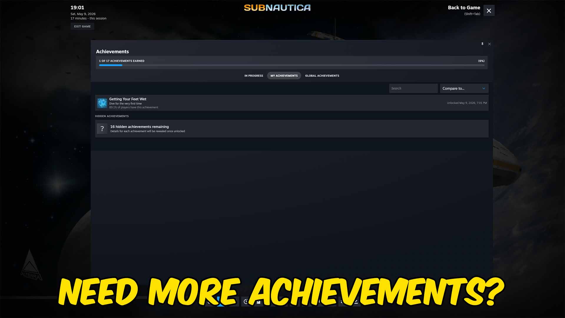 Subnautica — Achievement Unlocker